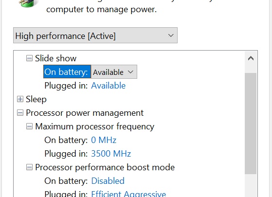 Как снизить энергопотребление процессора в Windows 11