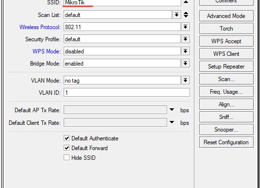 Базовая настройка маршрутизатора Mikrotik